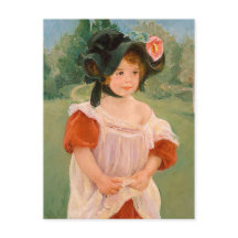 Mary Cassatt " Spring : Margot debout dans un jard