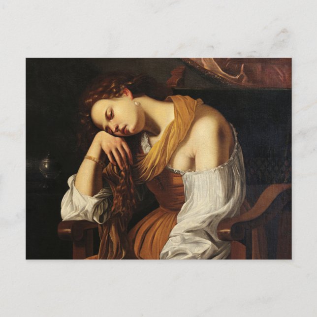 Carte Postale Mary Magdalene comme mélancolie par Artemisia Gent (Devant)