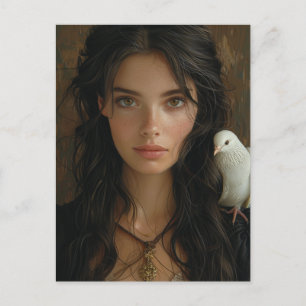 Carte Postale Mary Magdalene et une colombe