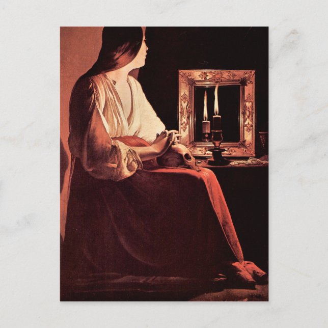 Carte Postale Mary Magdalene par Georges de La Tour (Devant)