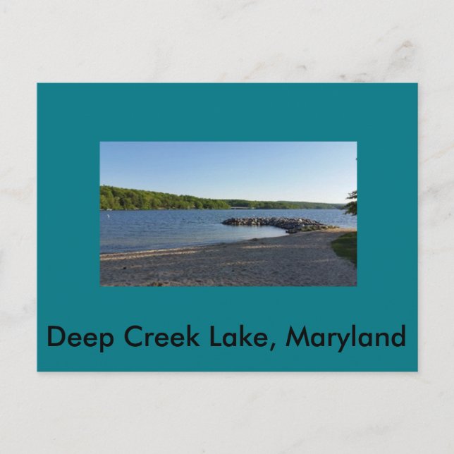 Carte Postale Maryland du lac Deep Creek (Devant)