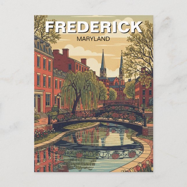 Carte Postale Maryland Frederick Historic District Travel (Devant)