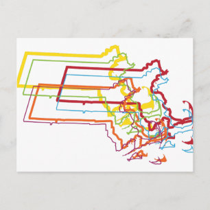 Carte Postale masachusetts flou de fierté