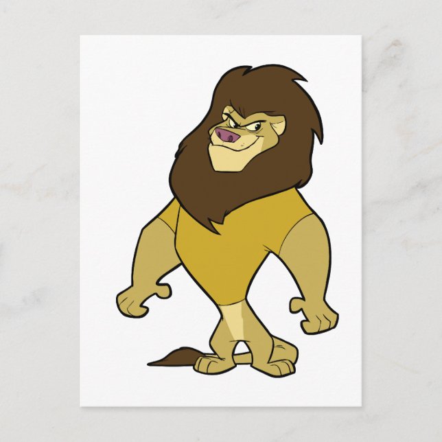 Carte Postale Mascotte - Lion Gold (Devant)