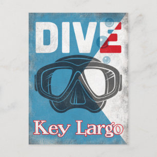 Carte Postale Mask de Key Largo