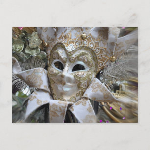 Carte postale Masque de Bal Masqué Élégant