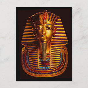 Carte Postale Masque de sépulture en or pur du pharaon Toutankha