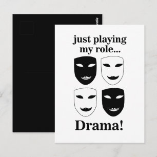 Carte Postale Masque de Théâtre Théâtre Drame Théâtre Acteur 