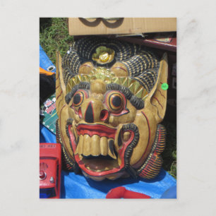 Carte Postale Masque déplaisant