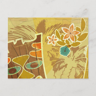 Carte Postale Masque Hawaïen Tiki