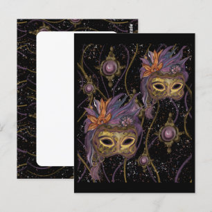 CARTE POSTALE MASQUERADE VENISE  ART     