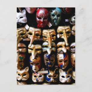 Carte Postale Masques de carnaval