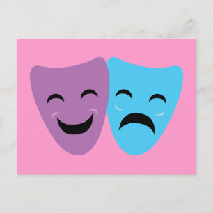 Carte Postale Masques de drame