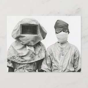 Carte Postale Masques d'expérimentation de la peste Reproduction