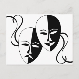 Carte Postale Masques Thespian