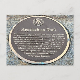 Carte postale Massachusetts Appalachian Trail