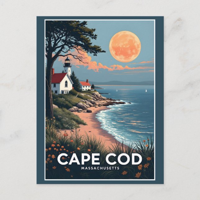 Carte Postale Massachusetts de Cape Cod (Devant)
