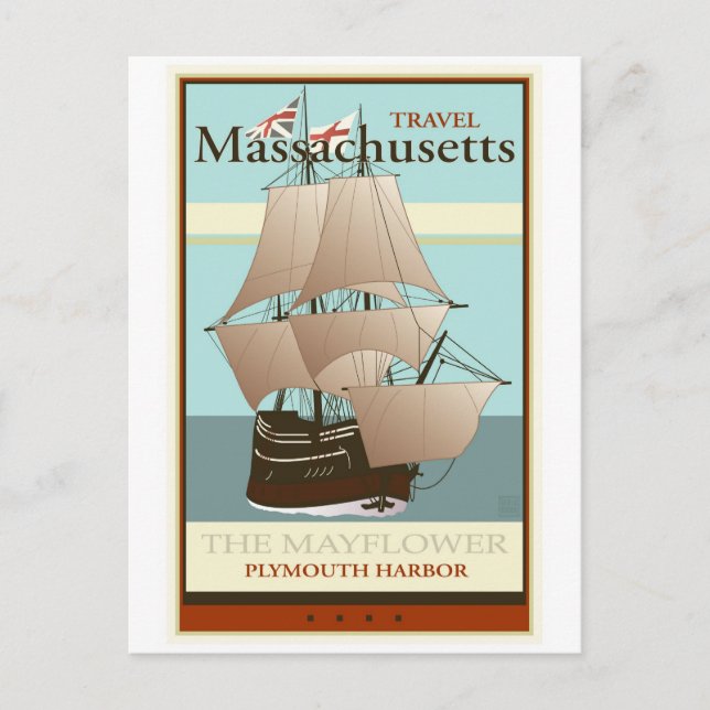 Carte Postale Massachusetts de Voyage (Devant)