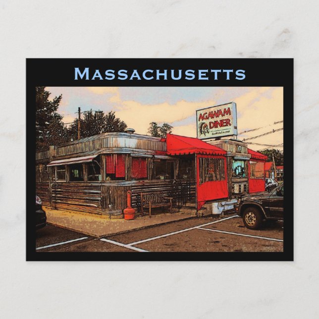 Carte postale Massachusetts Diner (Devant)