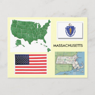 Carte Postale Massachusetts, États-Unis
