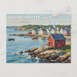 Carte Postale Massachusetts Travel