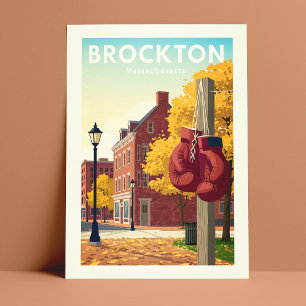 Carte Postale Massachusetts vintage Brockton