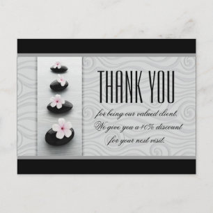 Carte Postale Massage Thérapie Spa Salon Merci Coupon