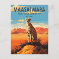 Massai Mara Réserve nationale Cheetah Travel Art