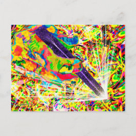 CARTE POSTALE MASSE DE COULEUR