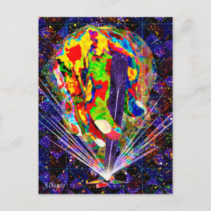 CARTE POSTALE MASSE DE COULEUR