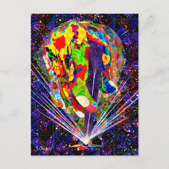 CARTE POSTALE MASSE DE COULEUR (Devant)