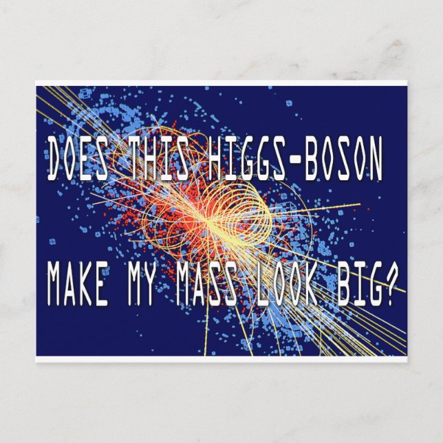 Carte Postale Masse de Higgs-Boson (Devant)