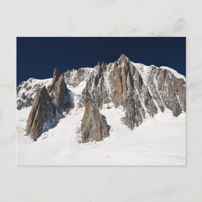 Carte Postale massif du Mont Blanc (Devant)