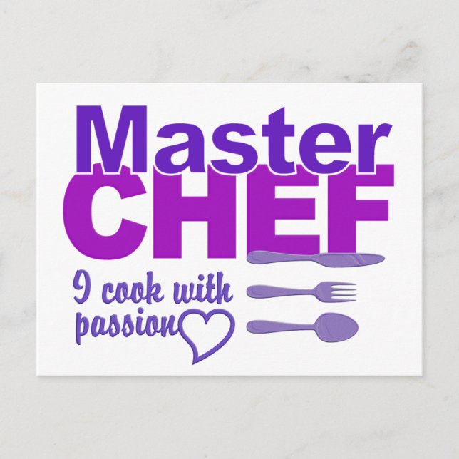 Carte postale Master Chef (Devant)