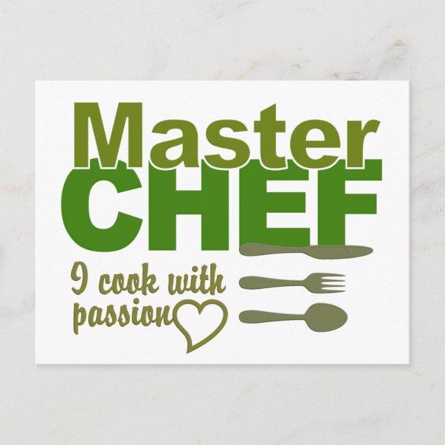 Carte postale Master Chef (Devant)