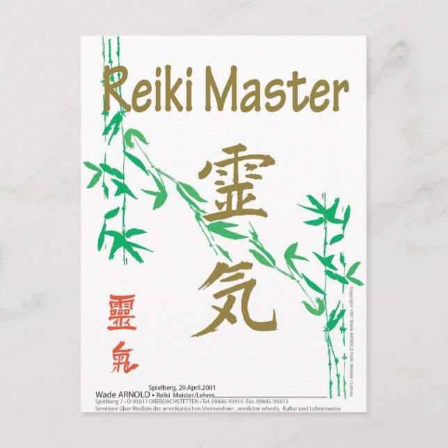 Carte Postale Master Reiki (Devant)