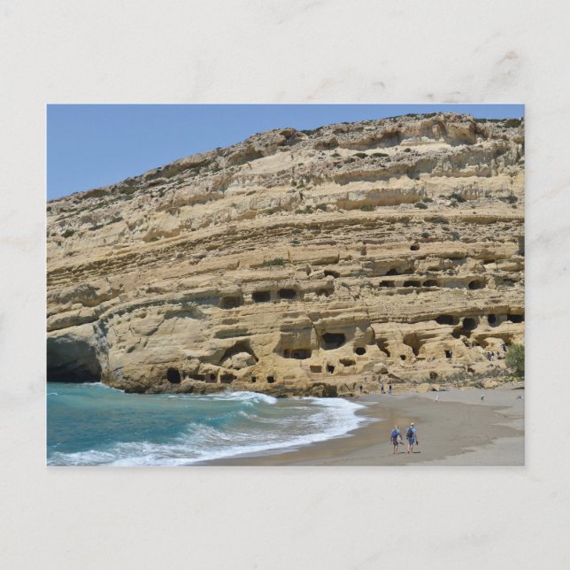 Carte postale Matala Crete (Devant)