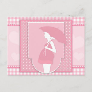 Carte Postale maternité rose