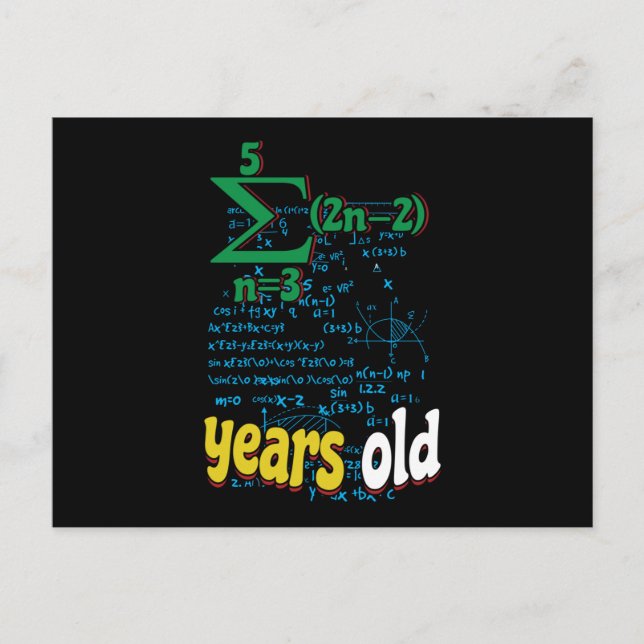 Carte Postale Math (Devant)
