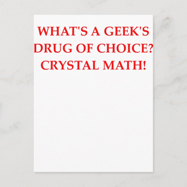 CARTE POSTALE MATH (Devant)