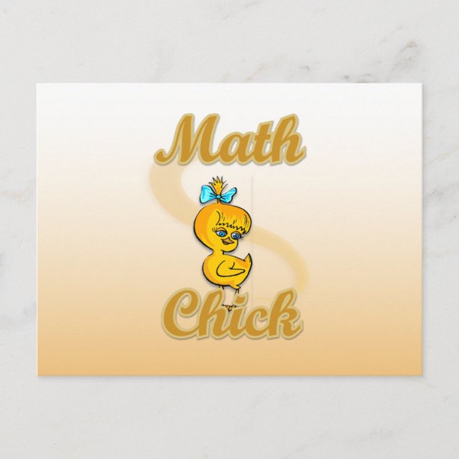 Carte Postale Math Chick (Devant)