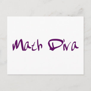 Carte Postale Math Diva
