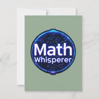 Carte Postale Math Enseignant Math Whisperer