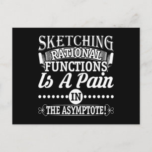Carte Postale Math Rational Functions Pun Plaisanterie