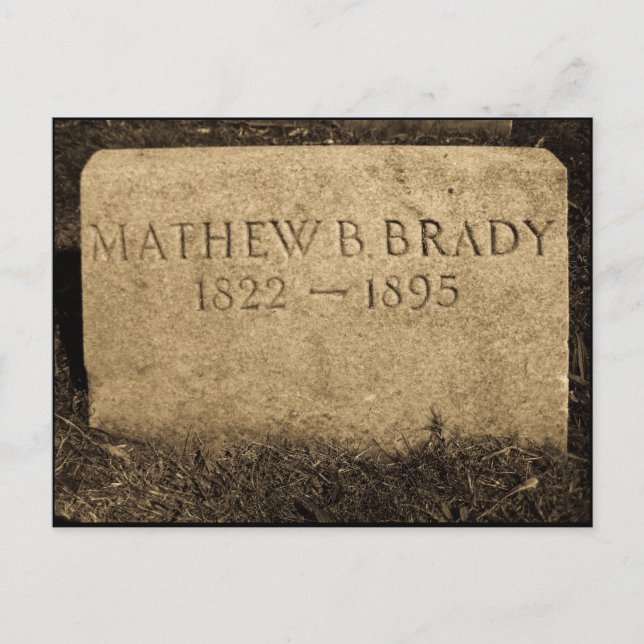 Carte Postale Mathew Brady - Photographe célèbre de guerre civil (Devant)