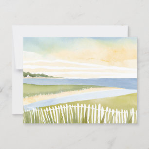 Carte Postale Matin à Chatham Peinture à l'aquarelle de Cape C