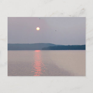 Carte Postale Matin au-dessus d'Elk Lake, Michigan