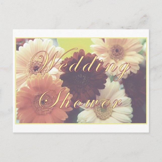 Carte Postale Matin d'été Wedding shower Daisy PostCard (Devant)