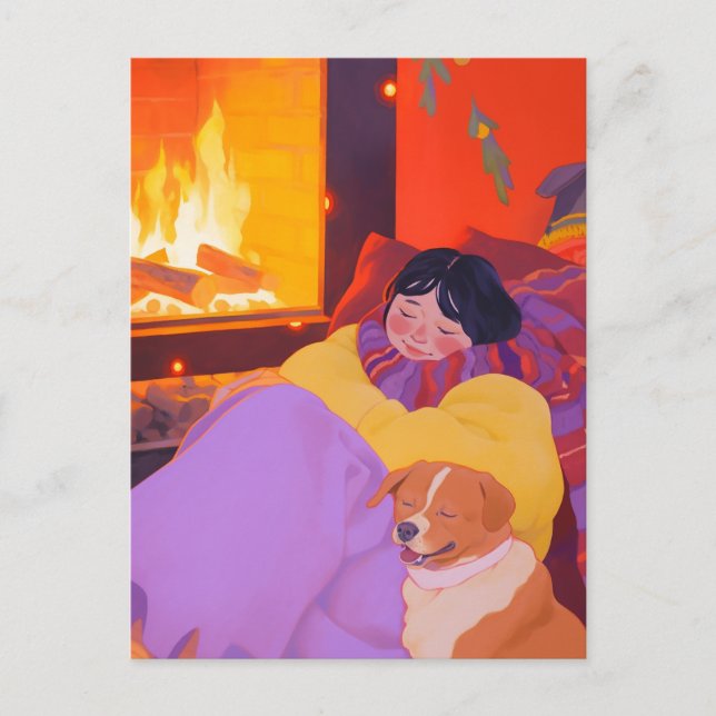 Carte Postale Matin d'hiver (Devant)