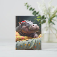 "Matinage des lunettes : Baby Hippo se réveille da